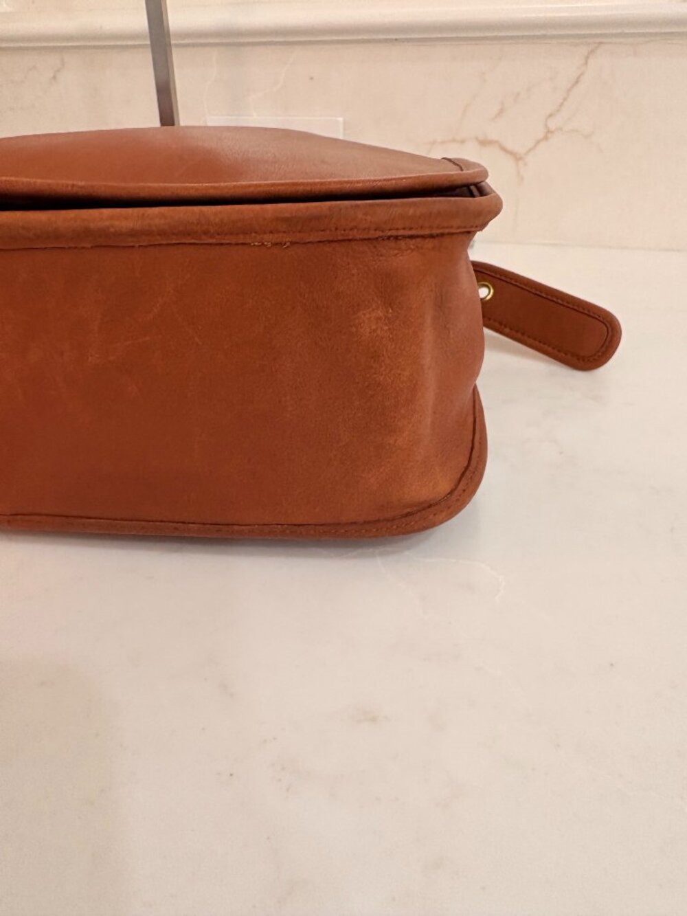 Coach Vintage Crescent Saddle Bag Handbag - British Tan - Picture 5 of 8